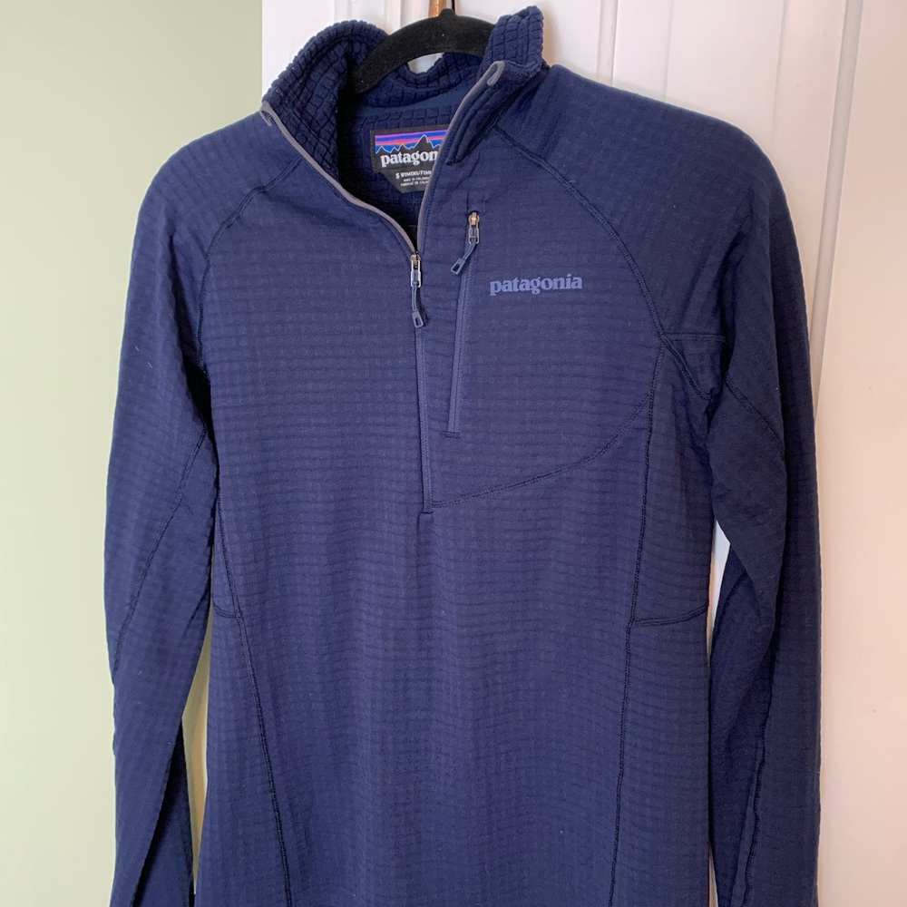 Patagonia R1 Fleece Pullover - navy blue size S